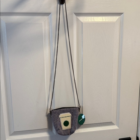 Starbucks gray heathered mini Crossbody Bag new with tag from Taiwan - Picture 2 of 9